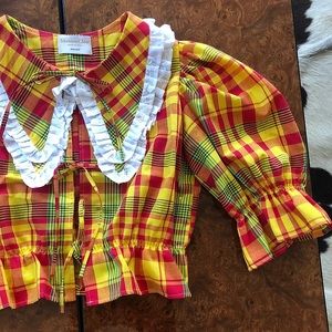 ISO: MAISON CLEO Plaid Angele Top 34/36